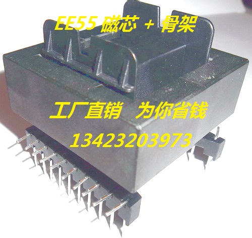 EE55磁芯+骨架卧式10+10 6.5