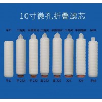 微孔折叠滤芯保安精密过滤器用0.1、0.22、0.45微米