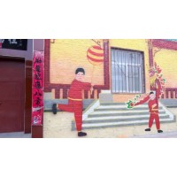 洛阳墙上画画 鹤壁彩绘墙面 南阳乡村墙体画