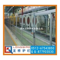 苏州本地工作台防护网 工厂流水线防掉落围栏铝合金车间隔离网 大门